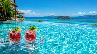 Luxury Lounge Music 🩵 Infinity Pool Escape | Cafe Music, Work, Study & Relax