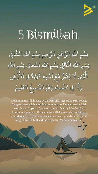 5 BISMILLAH (Menghalang daripada diganggu makhluk halus, jin dan syaitan.) #bazlichannel #doa