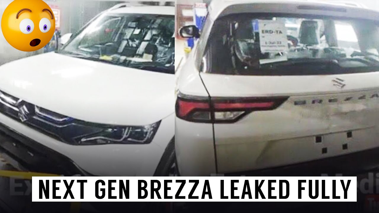 Maruti Suzuki Brezza 2022 New generation fully leaked before launch | Exterior and interior leaked 🔥