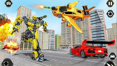 Amazing Flying Car Robot Part-4 | Rescue City Transformation Simulator Android GamePlay