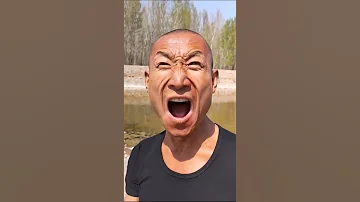 Chinese bald guy talking and dancing