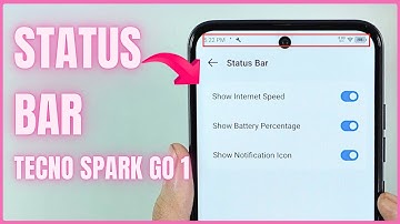 How to Change Status Bar in Tecno Spark Go 1