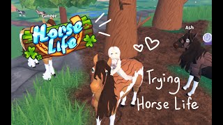 Trying out HORSE LIFE!! | Roblox |