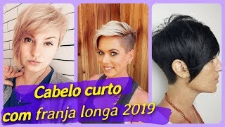20 Ideias Corte De Cabelo Curto Com Franja Longa 2019