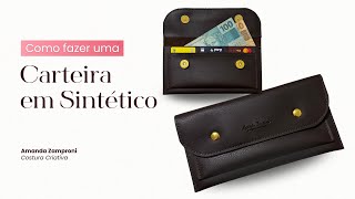 Wallet in Synthetic or Leather - Step by Step - Tutorial - YouTube