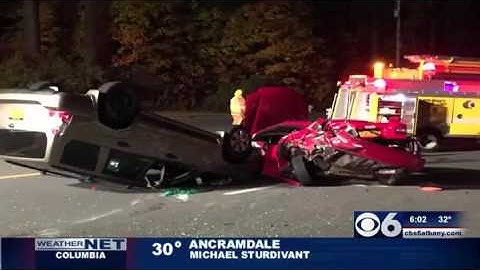 One hurt in early morning crash on Route 7