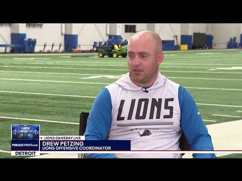 Lions new offensive coordinator Drew Petzing talks week one against the Saints
