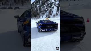 Lamborghini in Snow, BMW M8 #shorts