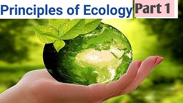 Principles of Ecology part 1\ TN SCERT