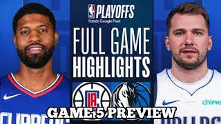 Los Angeles Clippers vs Dallas Mavericks Full Game Highlights | NBA LIVE TODAY