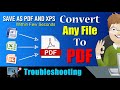 How to Convert Any File To PDF - Save As PDF vs XPS using Microsoft Add-Ins | Be A Computer Expert