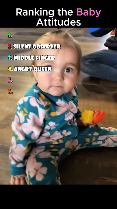 Baby Attitude Ranking 😂 | Who’s the Boss Baby? 👶💥 #shorts