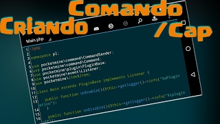 COMO CRIAR PLUGINS #3 Como pegar Item pelo comando - Pocketmine Genisys e MC-NODE | plugin /cap |