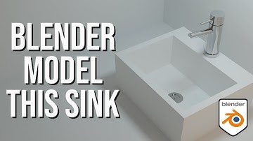 HOW TO MODEL A SINK IN BLENDER - BLENDER MODELING TUTORIAL
