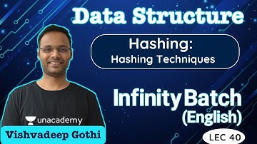 Hashing: Hashing Techniques | L 40 | Data Structure | Infinity | GATE 2022 #VishvadeepGothi