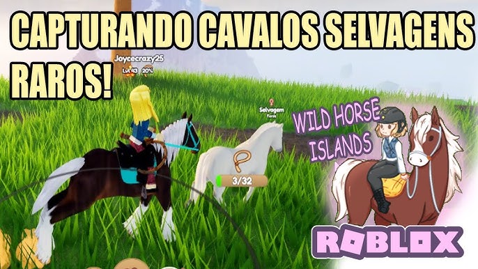 MELHOR jogo de RPG de CAVALO do Roblox - Wild Horse Islands 