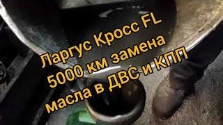 Лалгус Кросс FL Люкс Престиж 2021 5000 км замена масла в Двигателе и КПП