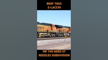 BNSF 7062 EB Z-LACCHI 3-8-2024 #freight #railway #automobile