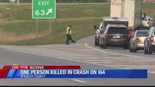 One person dead after crash on I-64 in Spencer County