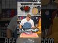 Making Beef Carpaccio with Joe Thomas! And his homegrown Wagyu! #cookingshow #beefcarpaccio #wagyu