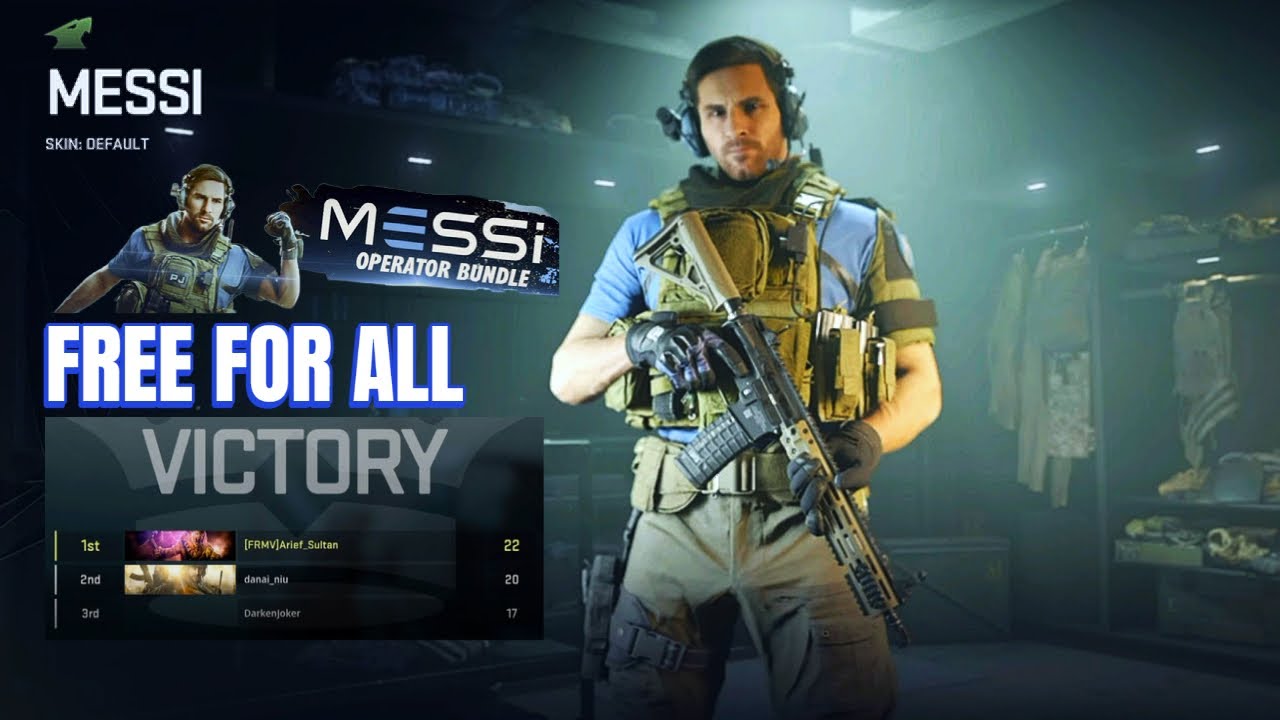 MESSI Operator Bundle Call of Duty Free For All Victory YouTube
