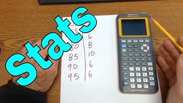 Statistics on a TI-84 graphing calculator, Mean, Standard Deviation, Frequency, Regression