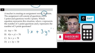 Q8 of Digital SAT Math Practice Test 1 Module 1