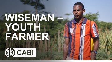 Wiseman Mweemba – a youth farmer in Zambia