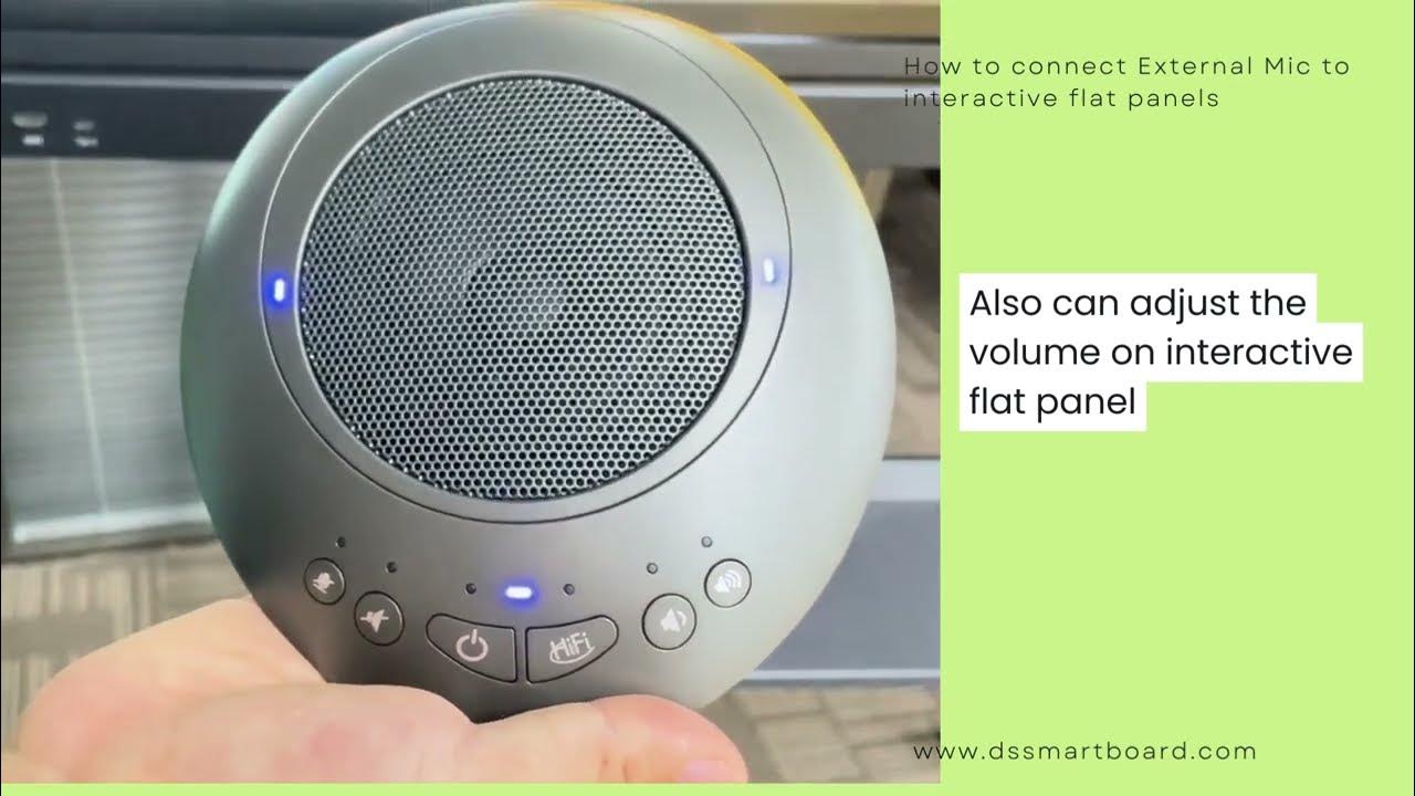 Video conferenceHow to connect external microphone to interactive flat