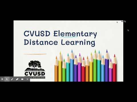 CVUSD Elementary Distance Learning
