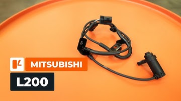 Hoe een achterste ABS-sensor te vervangen van de MITSUBISHI L200 KA [AUTODOC-HANDLEIDING]
