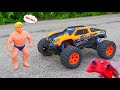 Experiment: RC Truck vs Stretch Armstrong