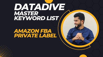 DataDive Master Keyword list/ Product Analysis through DataDive for Amazon FBA Private Label