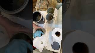 cleaning paint sludge