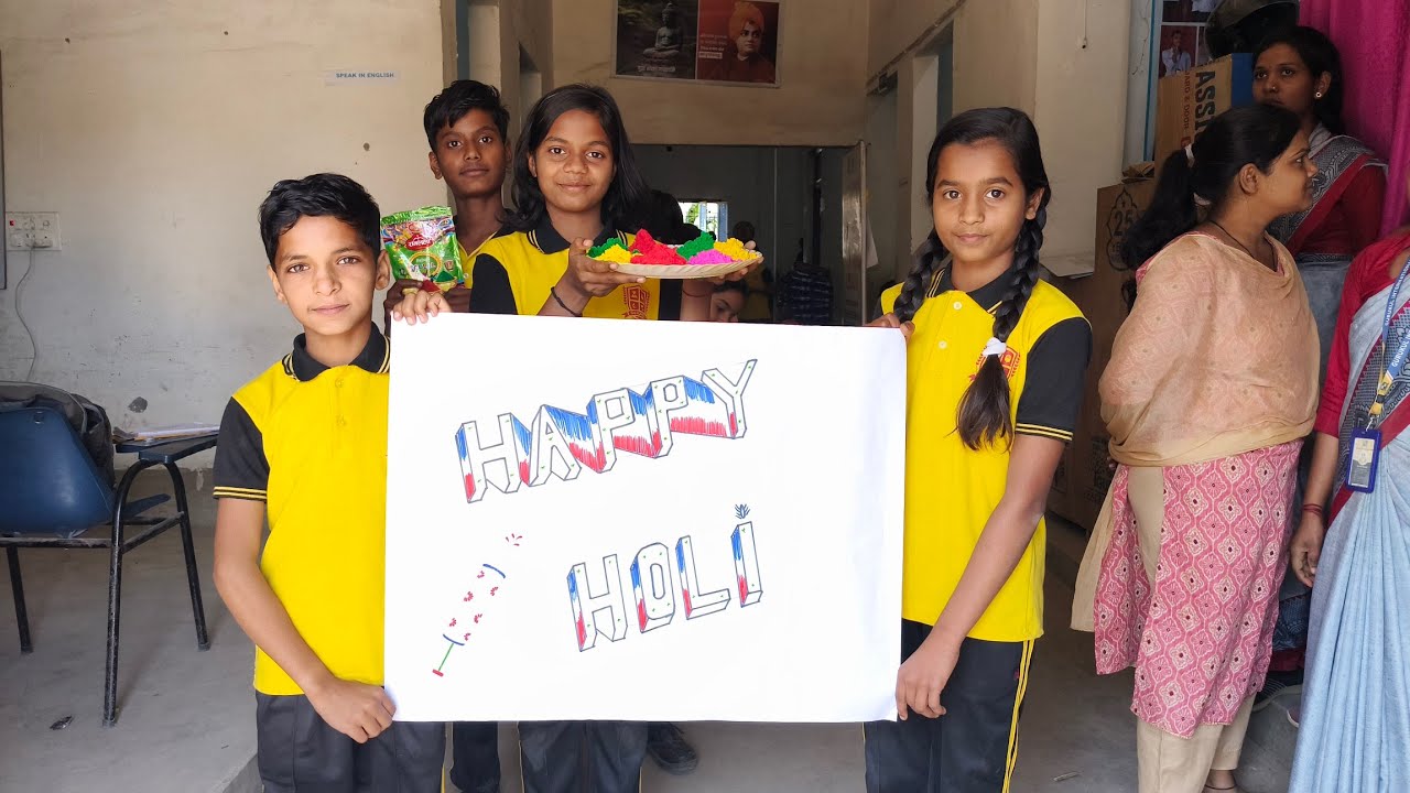 Holi Celebration at Gurukul International School, Katoria🌈