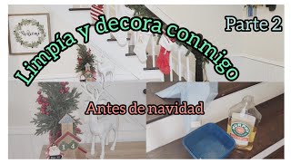 limpiando y decorando la entrada y las gradas de mi casita limpia y decora comigo navidad 2023🎄🎄