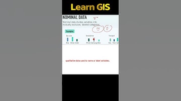 What are Nominal Data Values In GIS? SHORTS