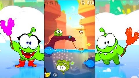 OM NOM Gameplay Walkthrough Part - All Levels/Chapters/Episodes (iOS, Android) TikTok