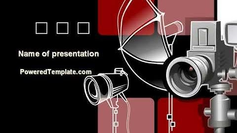 Free Photo Equipment PowerPoint Template by PoweredTemplate.com