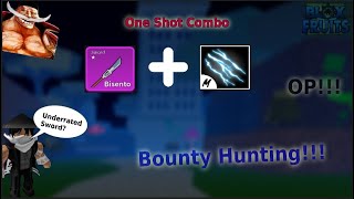 Upgraded bisento - one shot combo #Bloxfruits #Roblox #onepiece