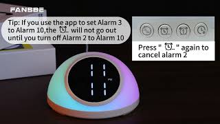 A29 Multifunctional Alarm Clock with Night Light and Sound Machine