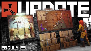 Weapon Racks have arrived! First look | Rust Update 20th July 2023