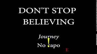 DON'T STOP BELIEVING -JOURNEY (Easy Chords and Lyrics)