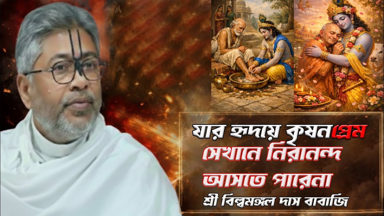 #বিল্লমঙ্গল দাস বাবাজি#যার হৃদয়ে কৃষ্ণ প্রেম সেখানে নিরানন্দ আসতে পারে না#BillaMangal Das Baba ji