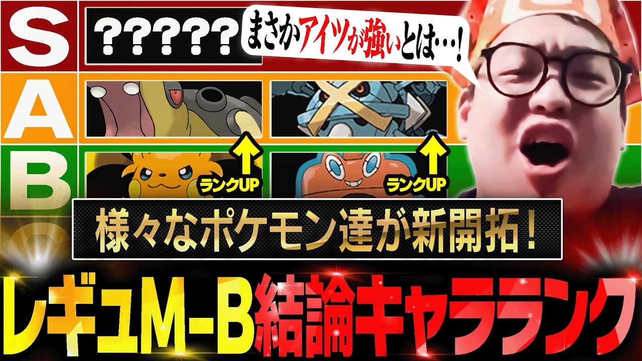 【大幅修正】新メガ大量解禁だった『レギュM-B』の""結論キャラランク""を作ろう！