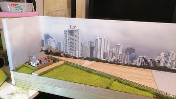 Exhibition Model Railway Layout, part 2 Backscenes