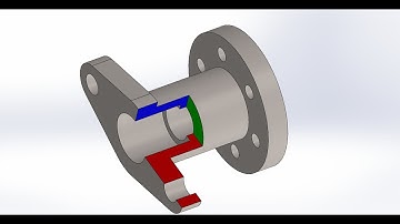 Flanged Bracket with Sectional Cut | SolidWorks 3D Modeling Episode 25 - | CAD Tutorial
