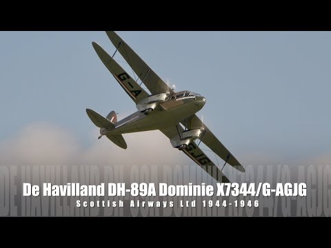 De Havilland DH-89A Dominie, G-AGJG/X7344 - Scottish Airways Ltd 1943-47