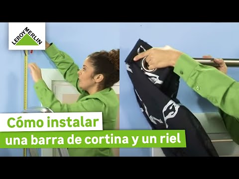 Cómo instalar una barra de cortina y un riel · LEROY MERLIN