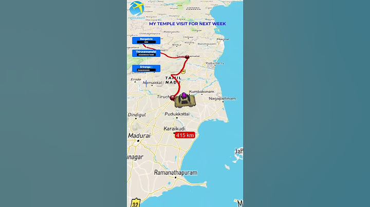 Route Map to Famous Temples in Tamil Nadu